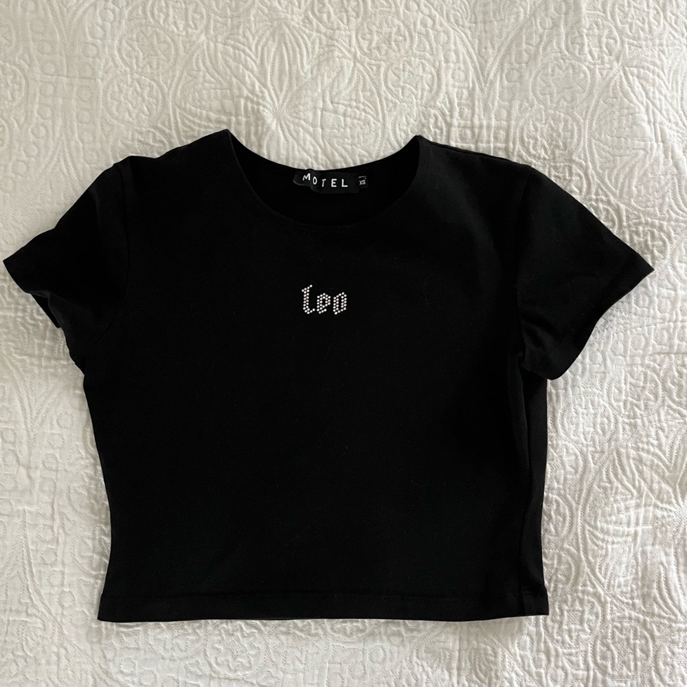 Motel Rocks Leo Crop Top - Picture 2 of 4